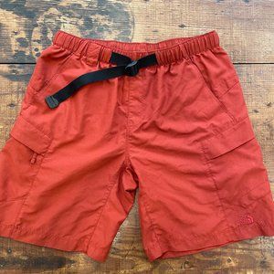 Mens North Face Red Belted Shorts
